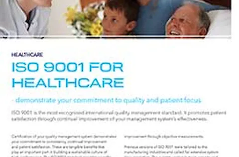 ISO 9001 for healthcare