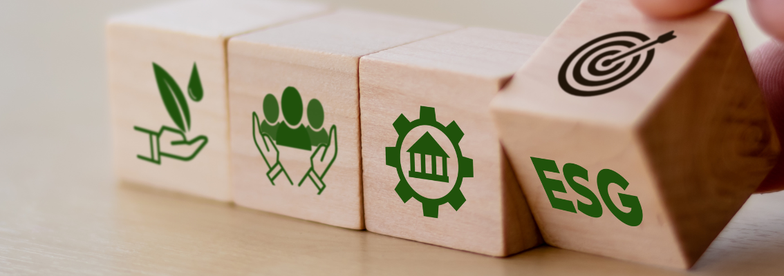 dice representing sustainable and environmental goals